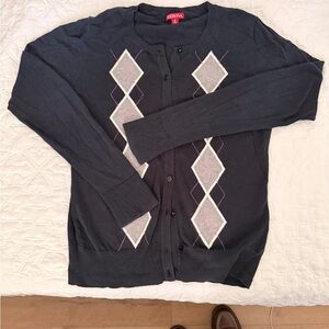 Vintage Merona Argyle cardigan